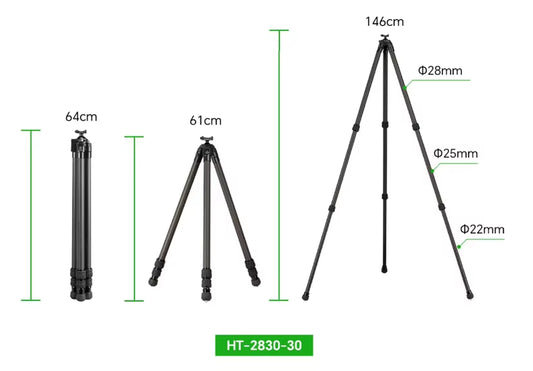 Fanaue Portable Carbon Fiber Tripod Aluminum Alloy for Swiss Picatinny Rail Compatible ACRA for Hunting Shooting Camera/Video