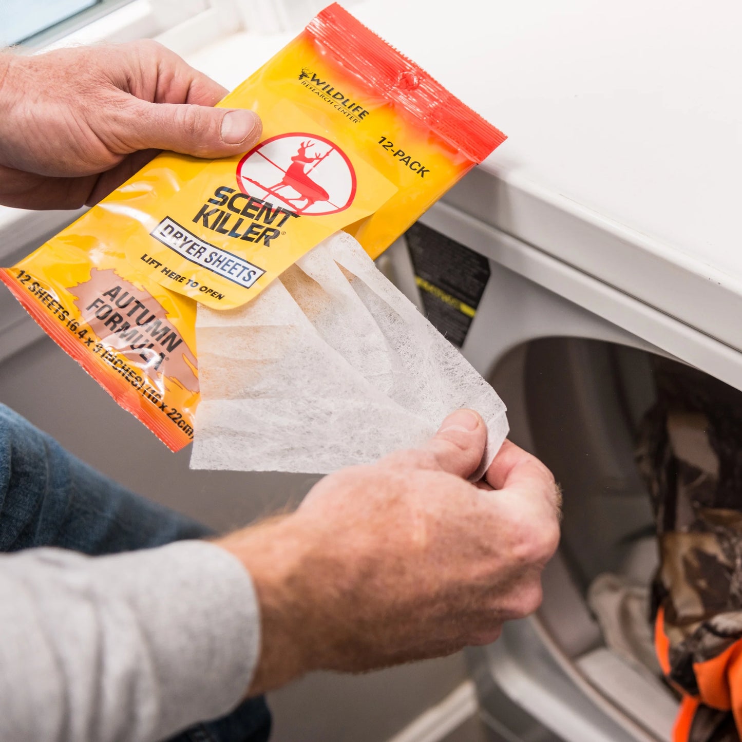 (4 Pack) , Scent Killer Autumn Formula Dryer Sheets, 12 Sheets for Hunting