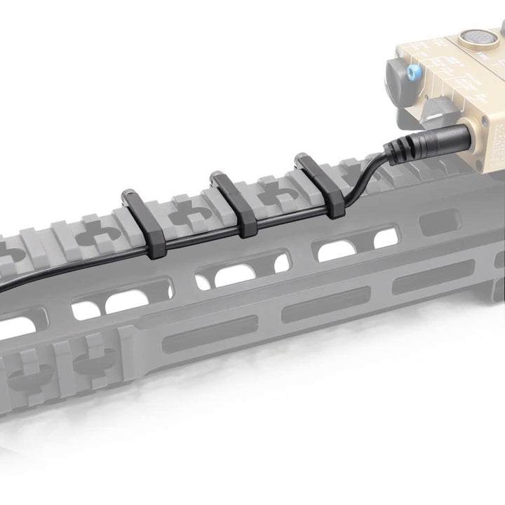 Tactical Light Pressure Switch Picatinny Cable Guides Aluminum 3 Pack for Fl