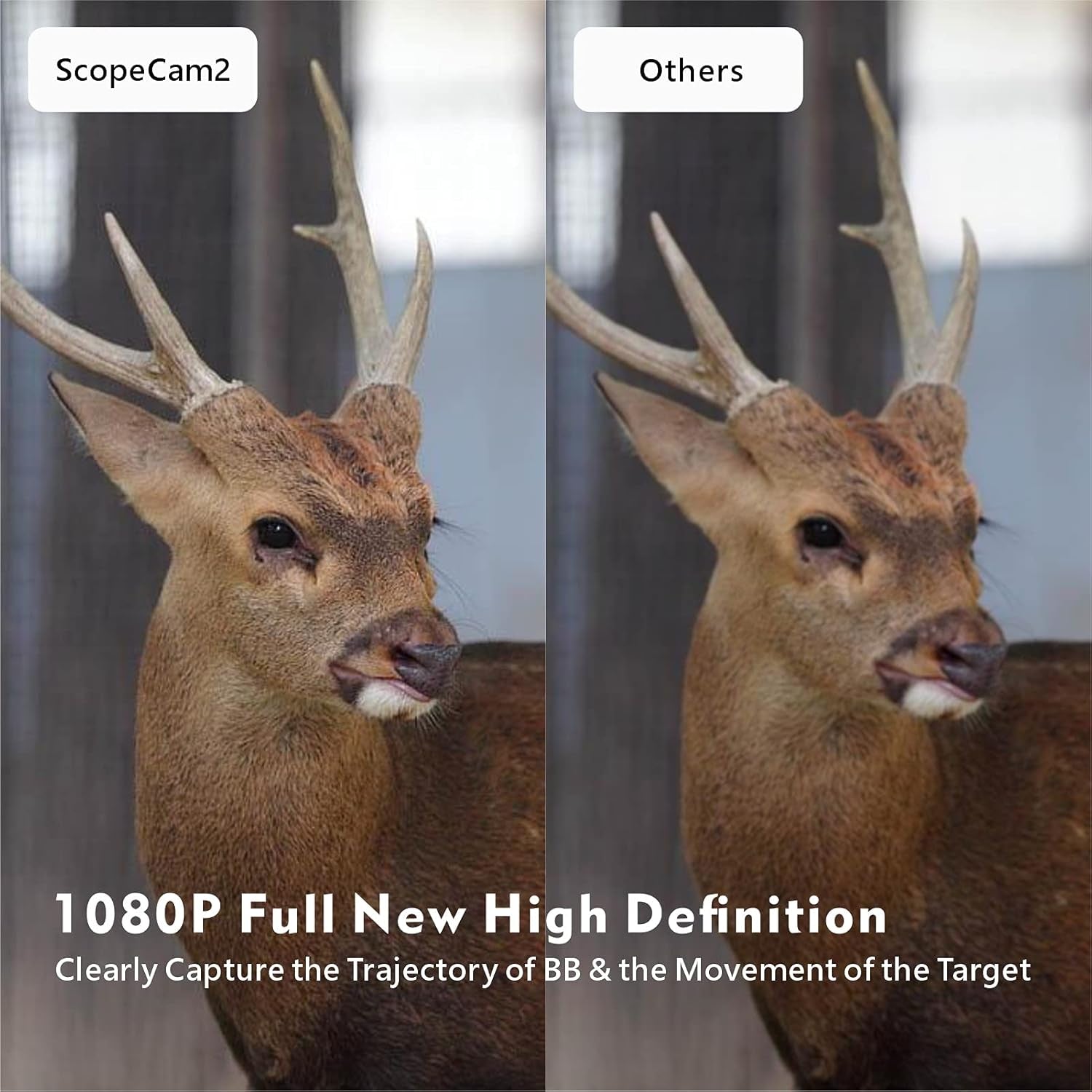 Scope Cam 2 Airsoft Camera 1080P HD Game Video Zoom Action Cam, Wifi Waterproof, Aluminum Body,240Min Video Recording, Instant-On Record Switch-40Mm Lens