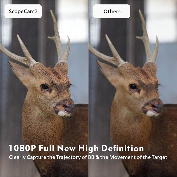 Scope Cam 2 Airsoft Camera 1080P HD Game Video Zoom Action Cam, Wifi Waterproof, Aluminum Body,240Min Video Recording, Instant-On Record Switch-40Mm Lens