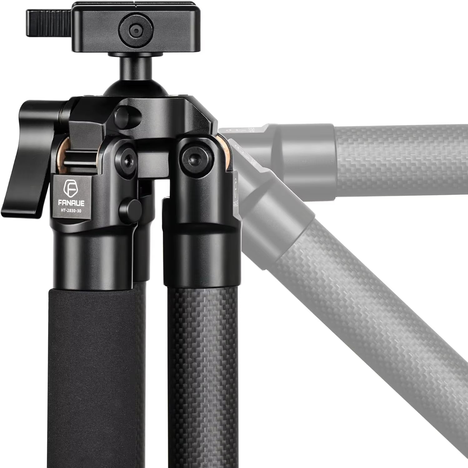 Fanaue Portable Carbon Fiber Tripod Aluminum Alloy for Swiss Picatinny Rail Compatible ACRA for Hunting Shooting Camera/Video