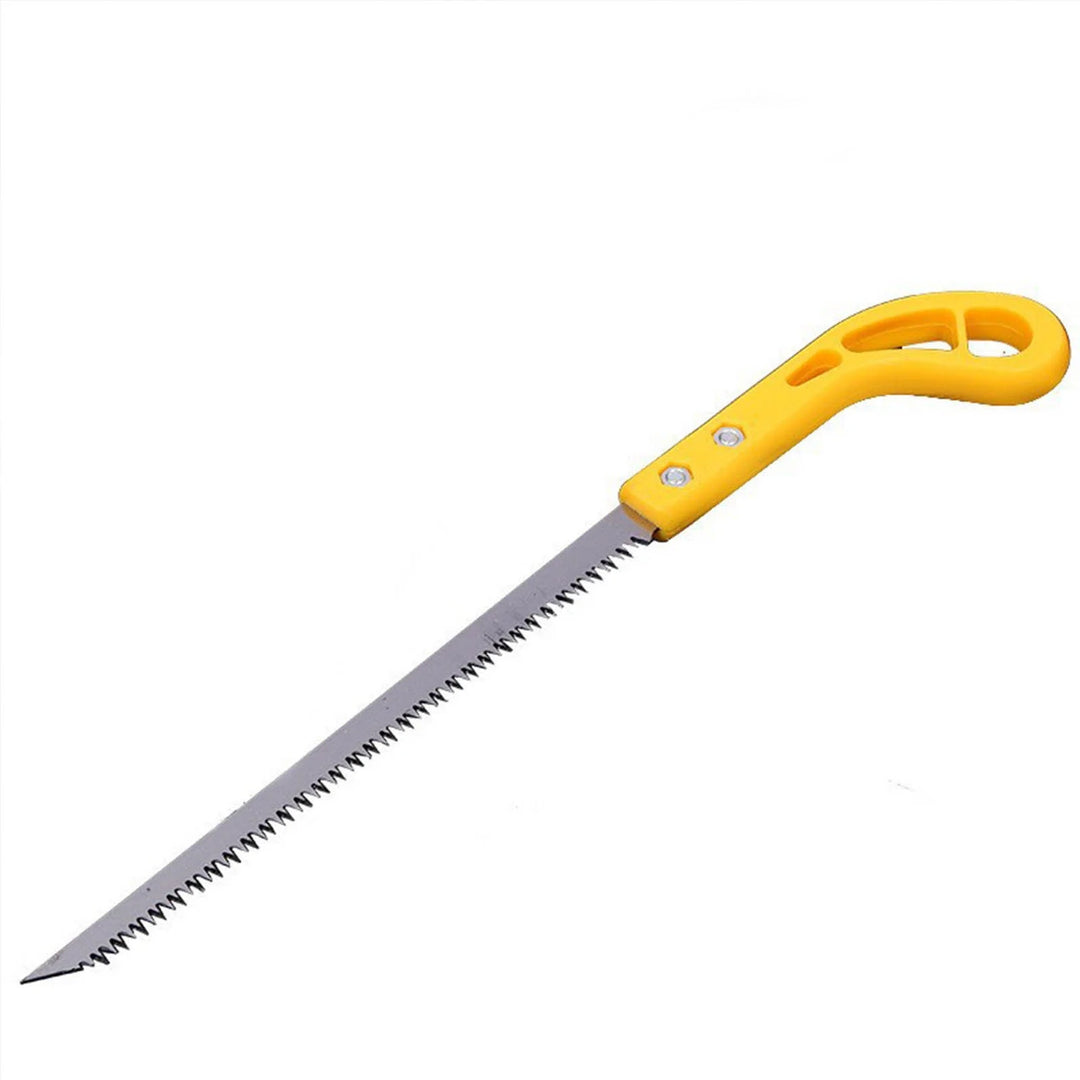 Outdoor Portable Hand Saw Mini Woodworking Saw Garden Wall Panel Saw, Plastic Handle, Fine Toothed Small Wire Tail Saw A