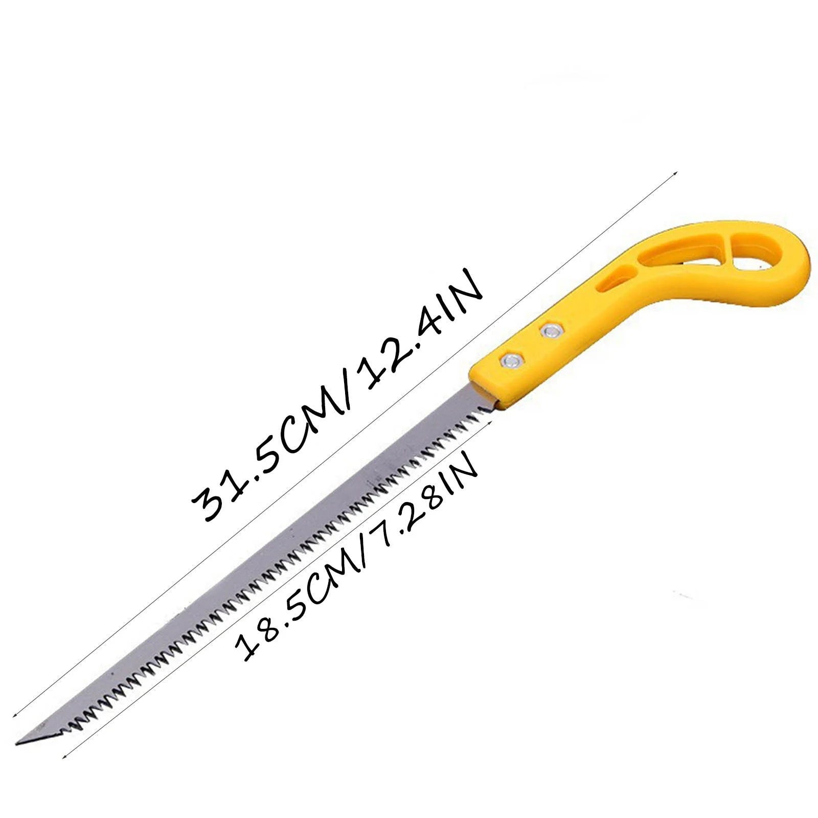 Outdoor Portable Hand Saw Mini Woodworking Saw Garden Wall Panel Saw, Plastic Handle, Fine Toothed Small Wire Tail Saw A