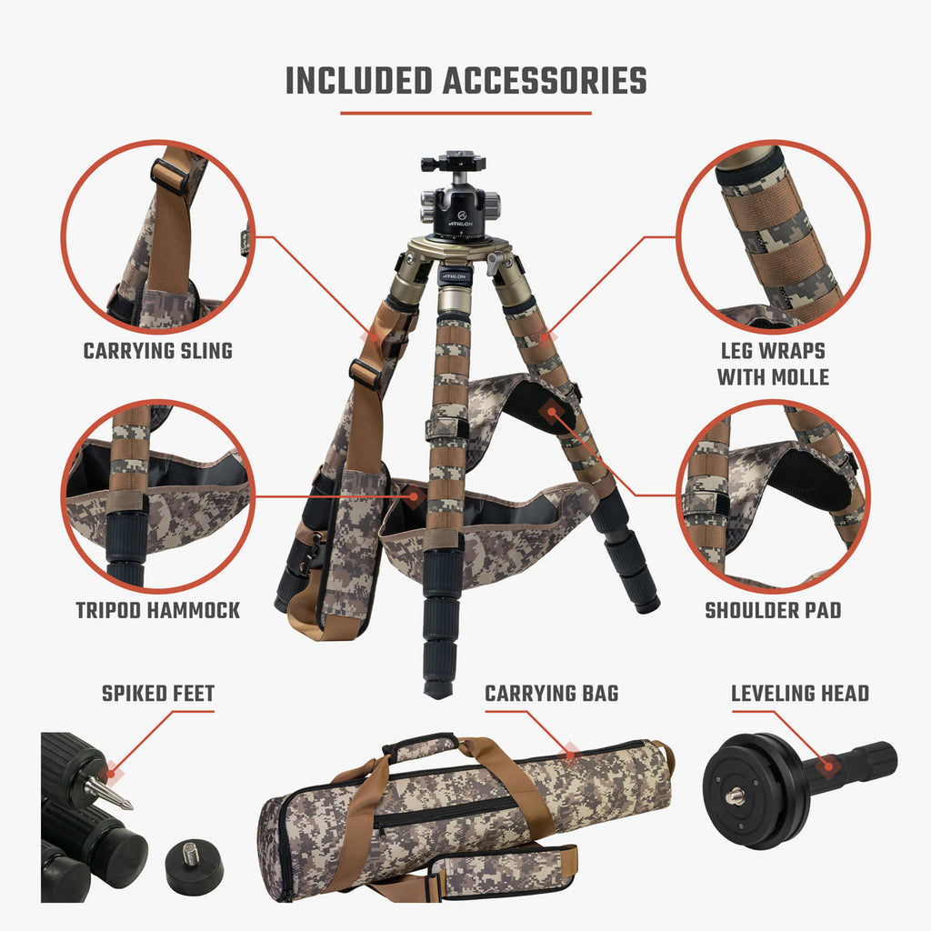 Midas CF36 Carbon Fiber Tripod 706006