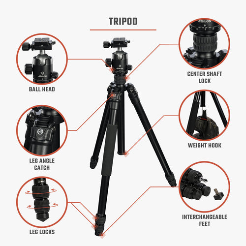 Athlon Midas AL28 Aluminum Tripod 706009