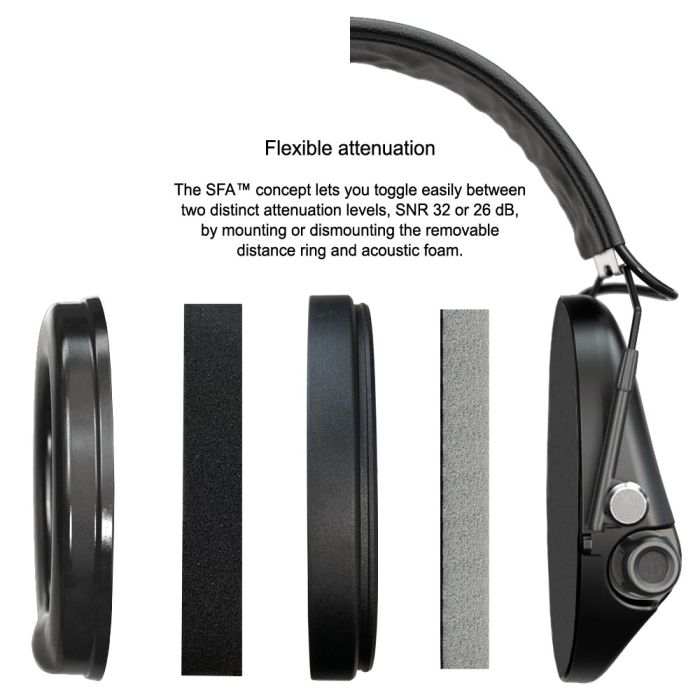 Sordin Supreme Pro-X Slim SFA Hearing Protection Headset 74502-S
