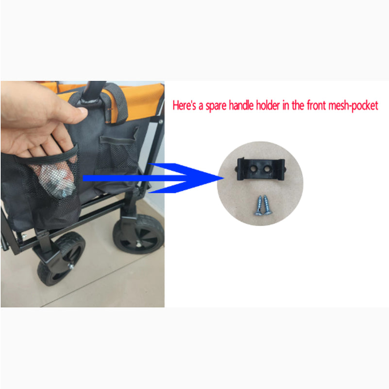 Mini Folding Wagon Garden Cart Shopping Cart Outdoor Camper Wagon Tools Cart