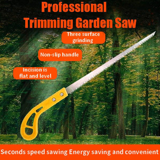 Outdoor Portable Hand Saw Mini Woodworking Saw Garden Wall Panel Saw, Plastic Handle, Fine Toothed Small Wire Tail Saw A