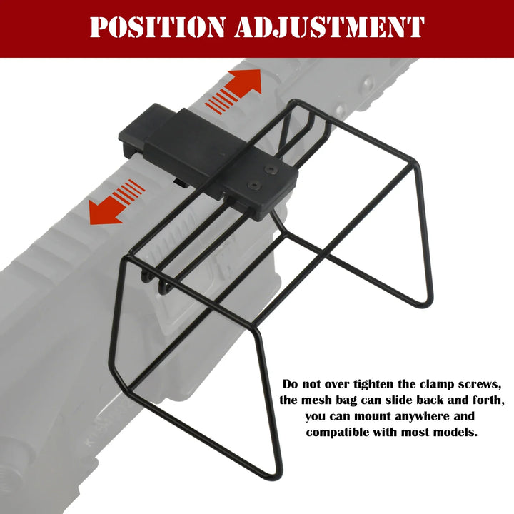 Tactical Quick Release Shell Catcher Cartridge Mesh Detachable Heat Resistant Catcher Meshshell Recycling Bullet Holders