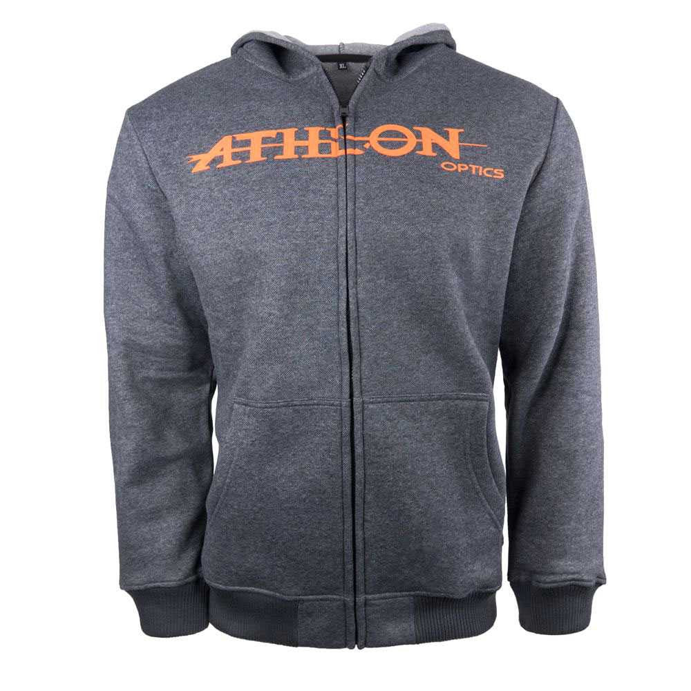 Athlon Optics Logo Zipper Hoodie Grey XX-Large ATH800312