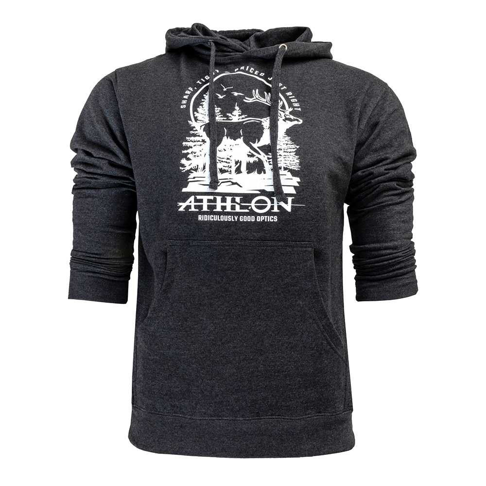 Athlon Optics Elk Hoodie Heather Grey Medium ATH800320