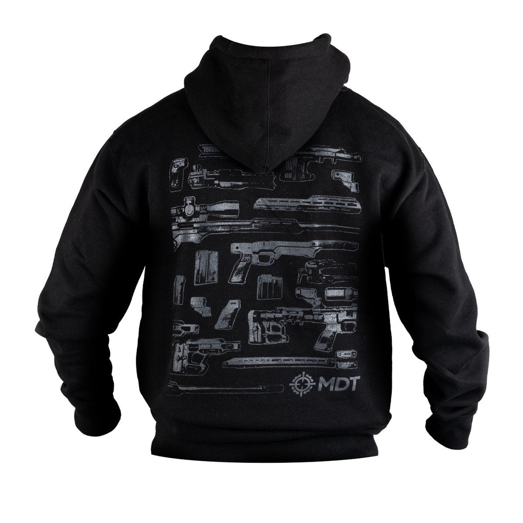 MDT Gun Parts Pullover Hoodie Premium Heavyweight Grey 115304-GRY