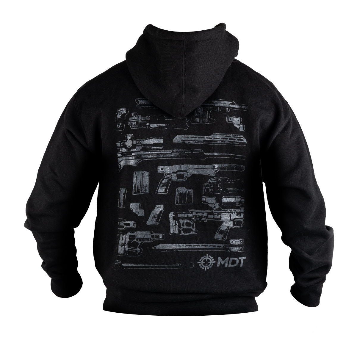 MDT Gun Parts Pullover Hoodie Premium Heavyweight Grey 115304-GRY