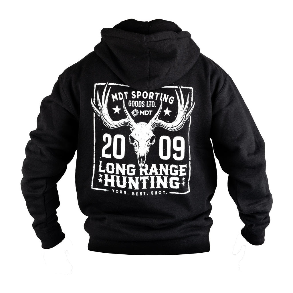 MDT Long Range Hunting Pullover Hoodie Premium Heavyweight Black 100000-BLK
