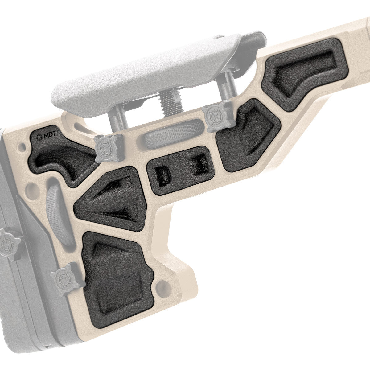 MDT Buttstock Rubber Dampers Black 102149-BLK