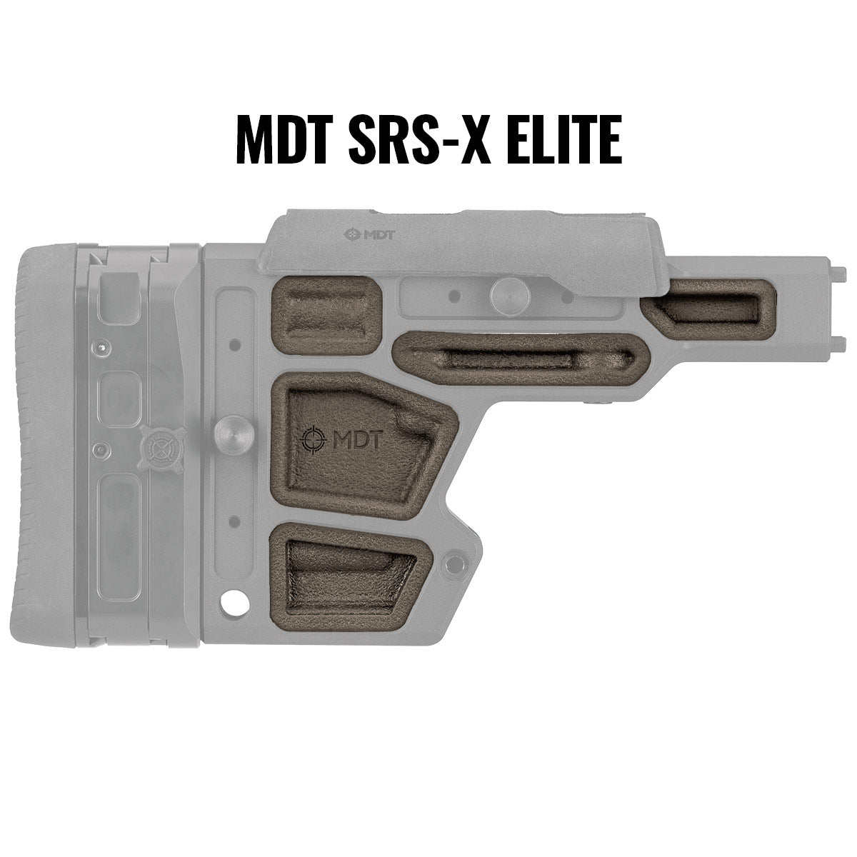 MDT Buttstock Rubber Dampers Black 102149-BLK