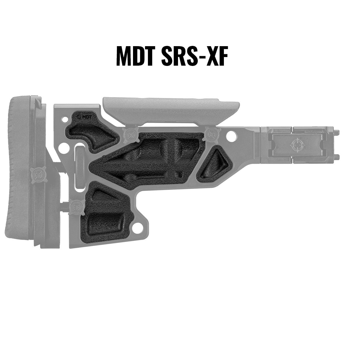 MDT Buttstock Rubber Dampers Black 102149-BLK