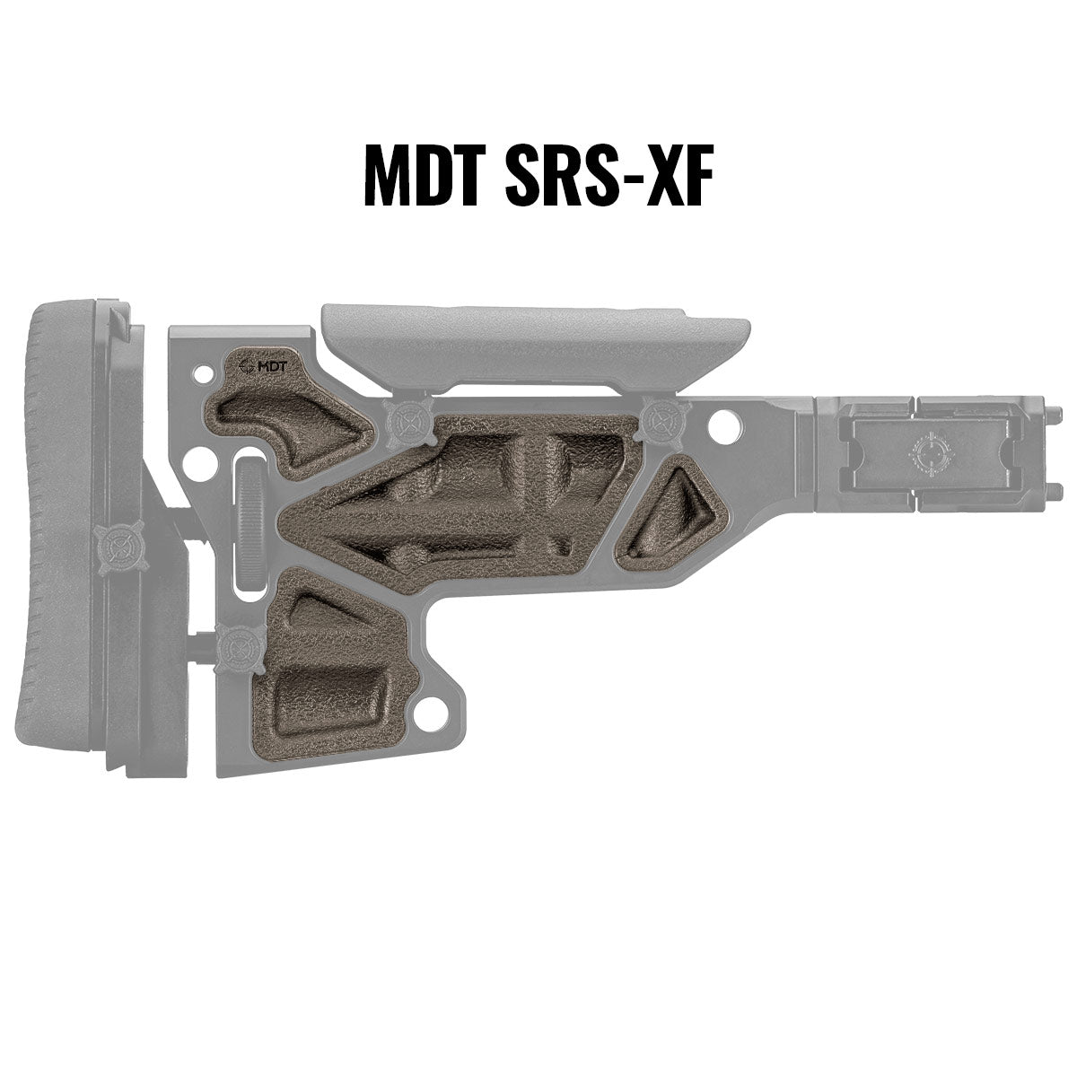 MDT Buttstock Rubber Dampers Black 102149-BLK