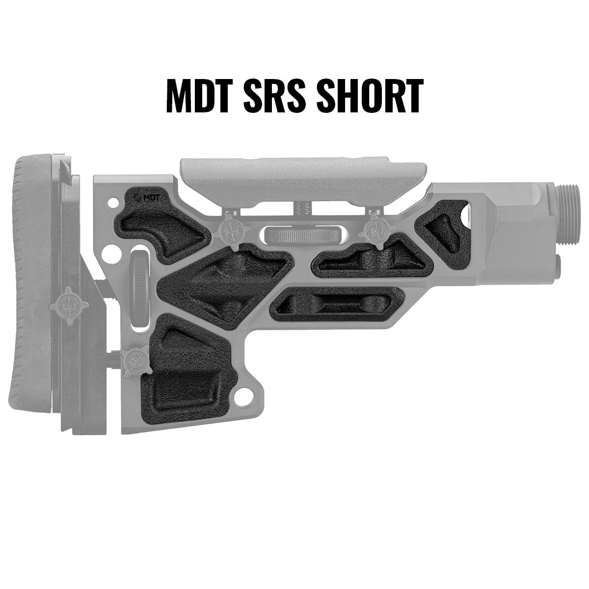 MDT Buttstock Rubber Dampers Black 102149-BLK