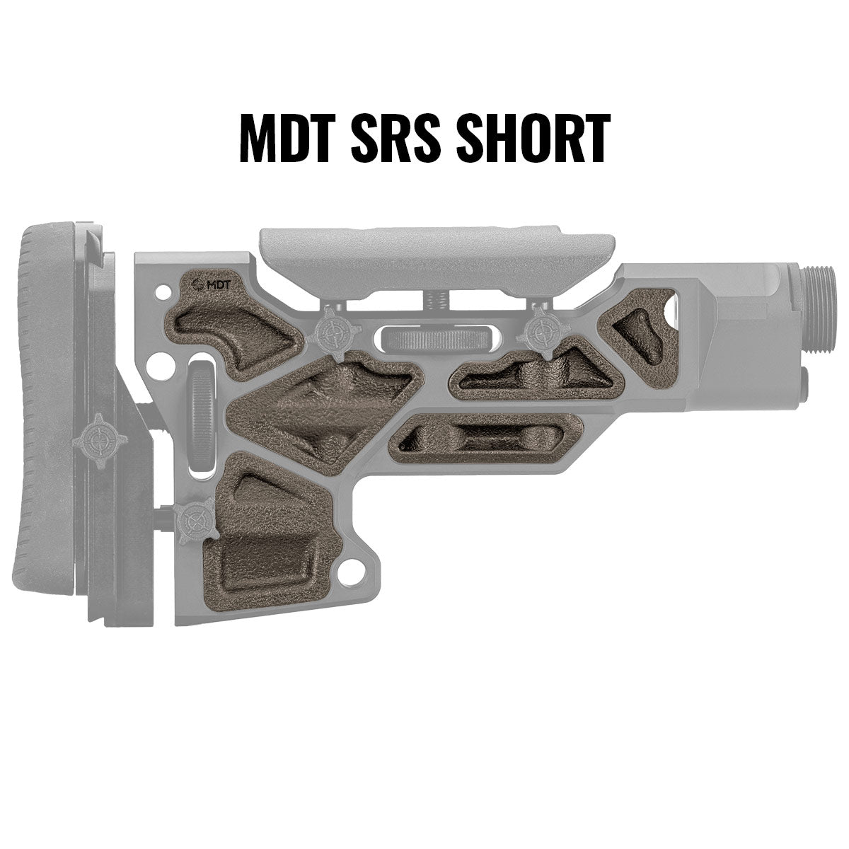 MDT Buttstock Rubber Dampers Black 102149-BLK