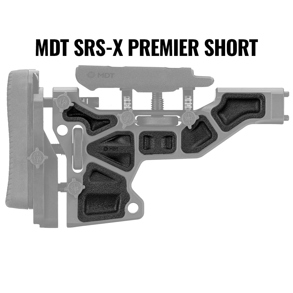 MDT Buttstock Rubber Dampers Black 102149-BLK