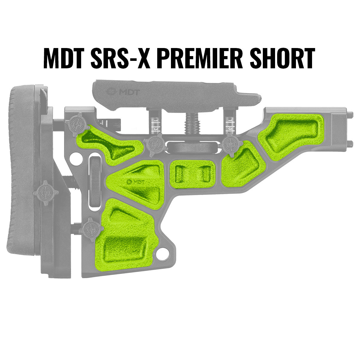 MDT Buttstock Rubber Dampers Black 102149-BLK