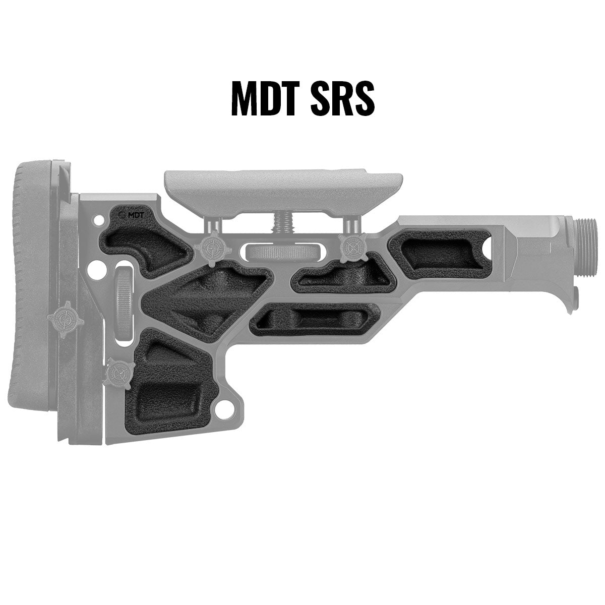 MDT Buttstock Rubber Dampers Black 102149-BLK