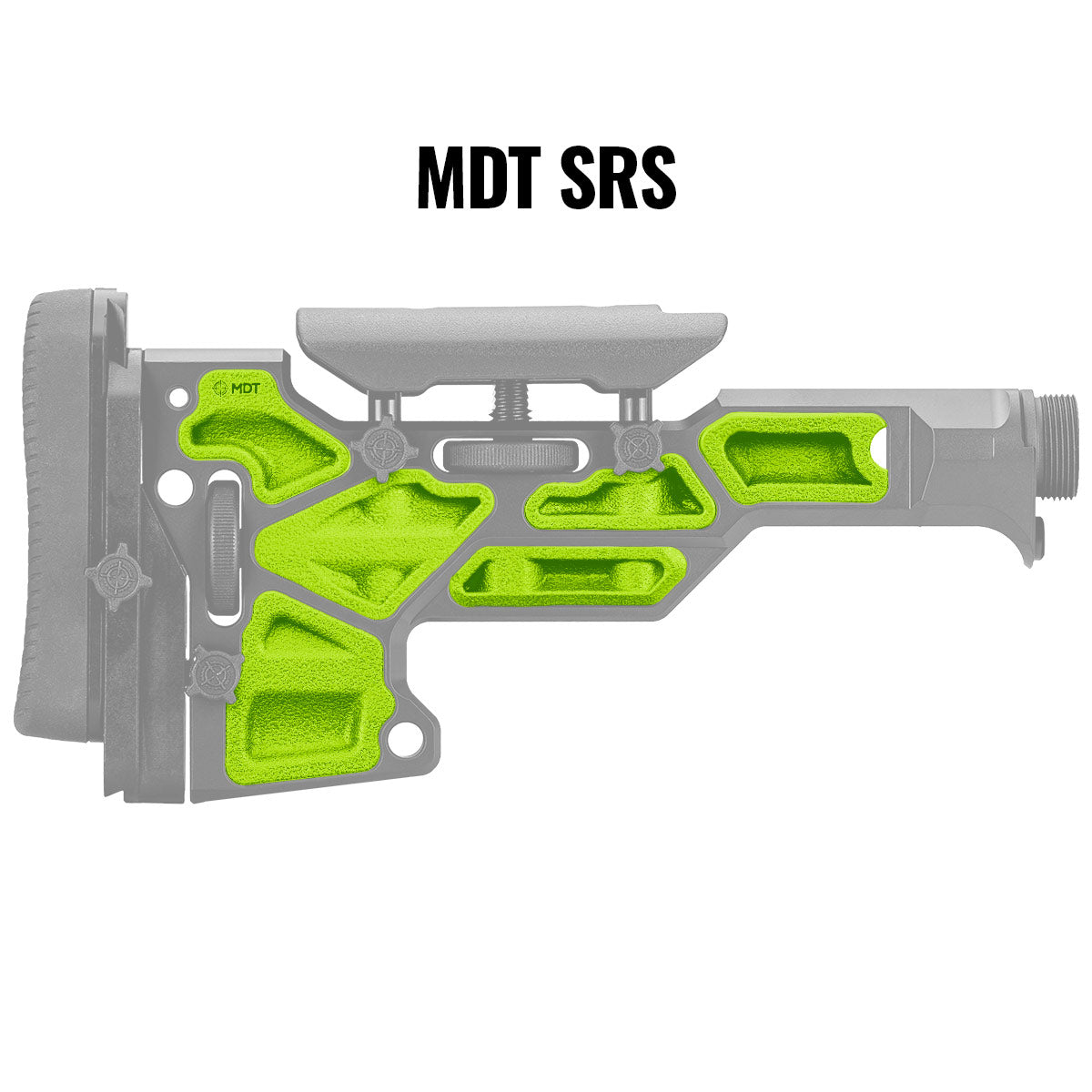 MDT Buttstock Rubber Dampers Black 102149-BLK