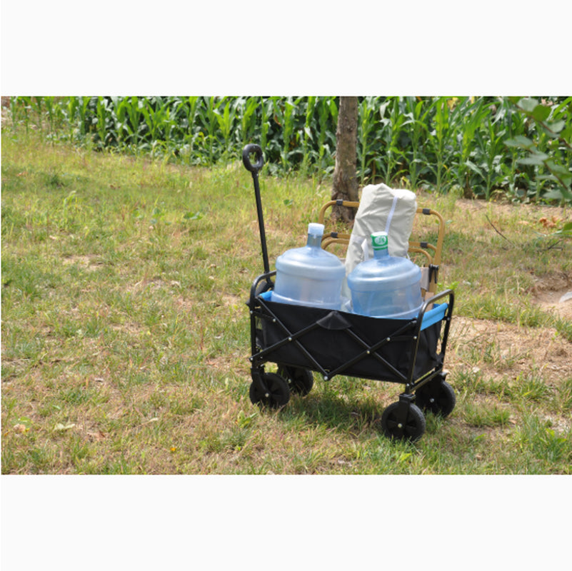 Mini Folding Wagon Garden Cart Shopping Cart Outdoor Camper Wagon Tools Cart
