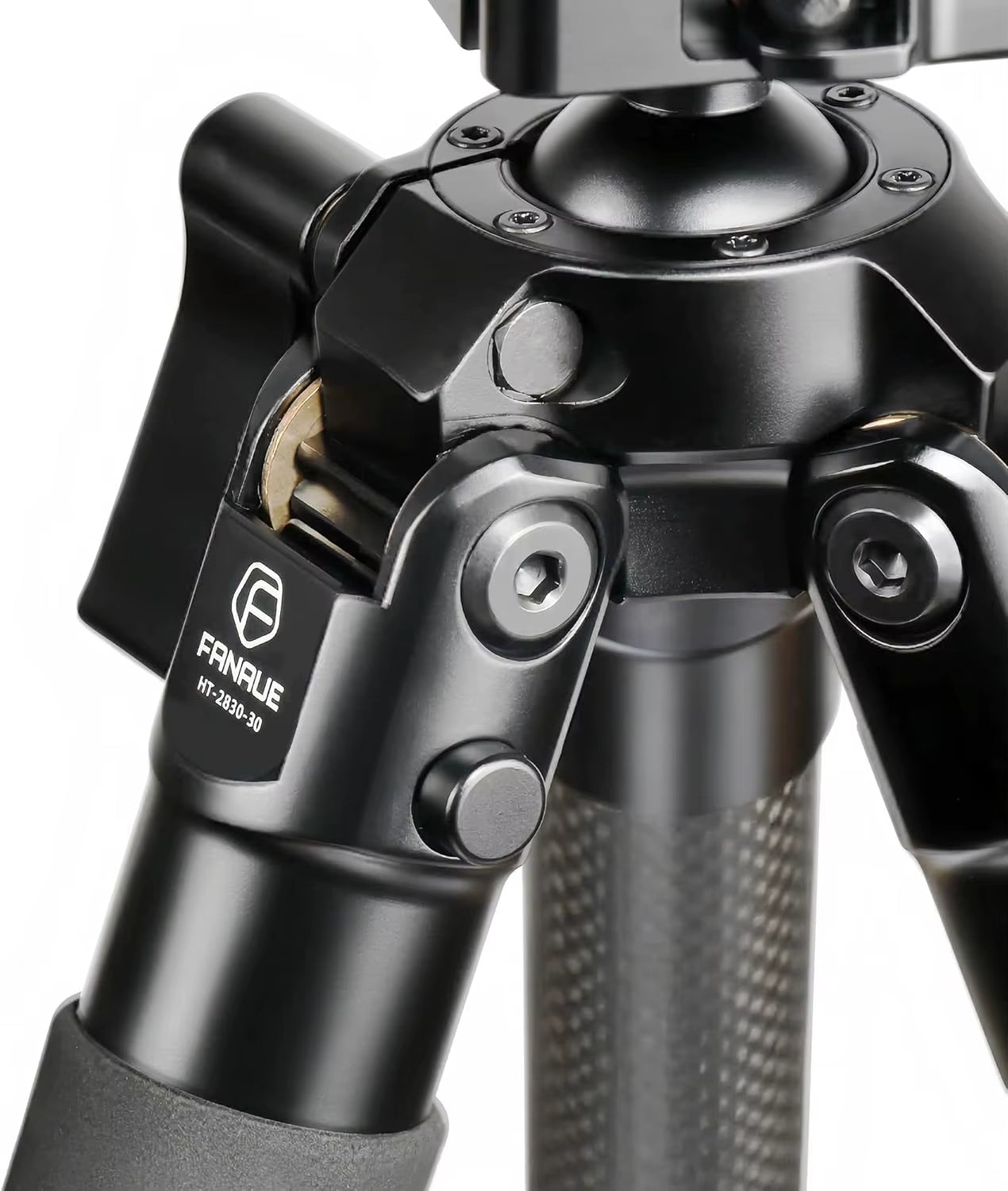 Fanaue Portable Carbon Fiber Tripod Aluminum Alloy for Swiss Picatinny Rail Compatible ACRA for Hunting Shooting Camera/Video