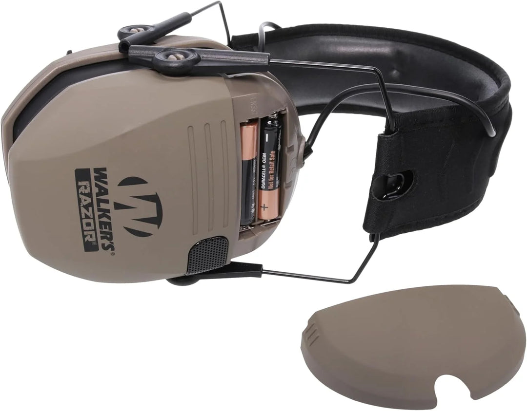 Razor Slim Electronic Hearing Protection Muffs and Glasses Combo