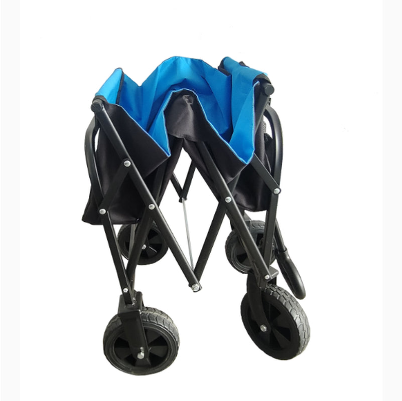 Mini Folding Wagon Garden Cart Shopping Cart Outdoor Camper Wagon Tools Cart