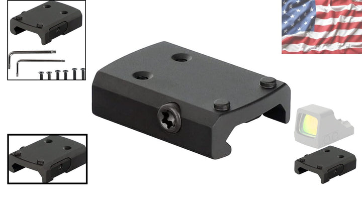 Aluminum Picatinny Red Dot Mount Plate Adapter for Holosun & Crimson Trace