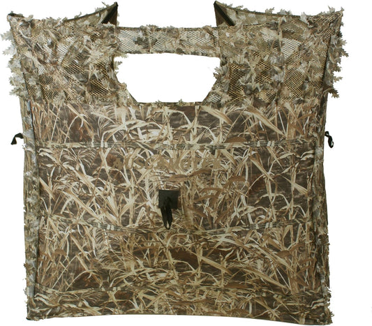 Pop up Ground Blind for Deer Duck Turkey Hunting Portable Quick Setup Lightweight Green/Brown/Dry Grass Ground Peg Included
