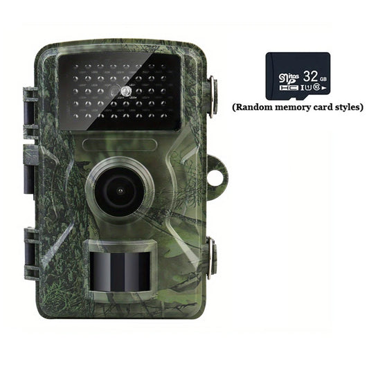 Hunting Camera with 32G Memory Card Hunting Machine Field Hunting HD Camera Suitable for Outdoor Camping Security Monitoring