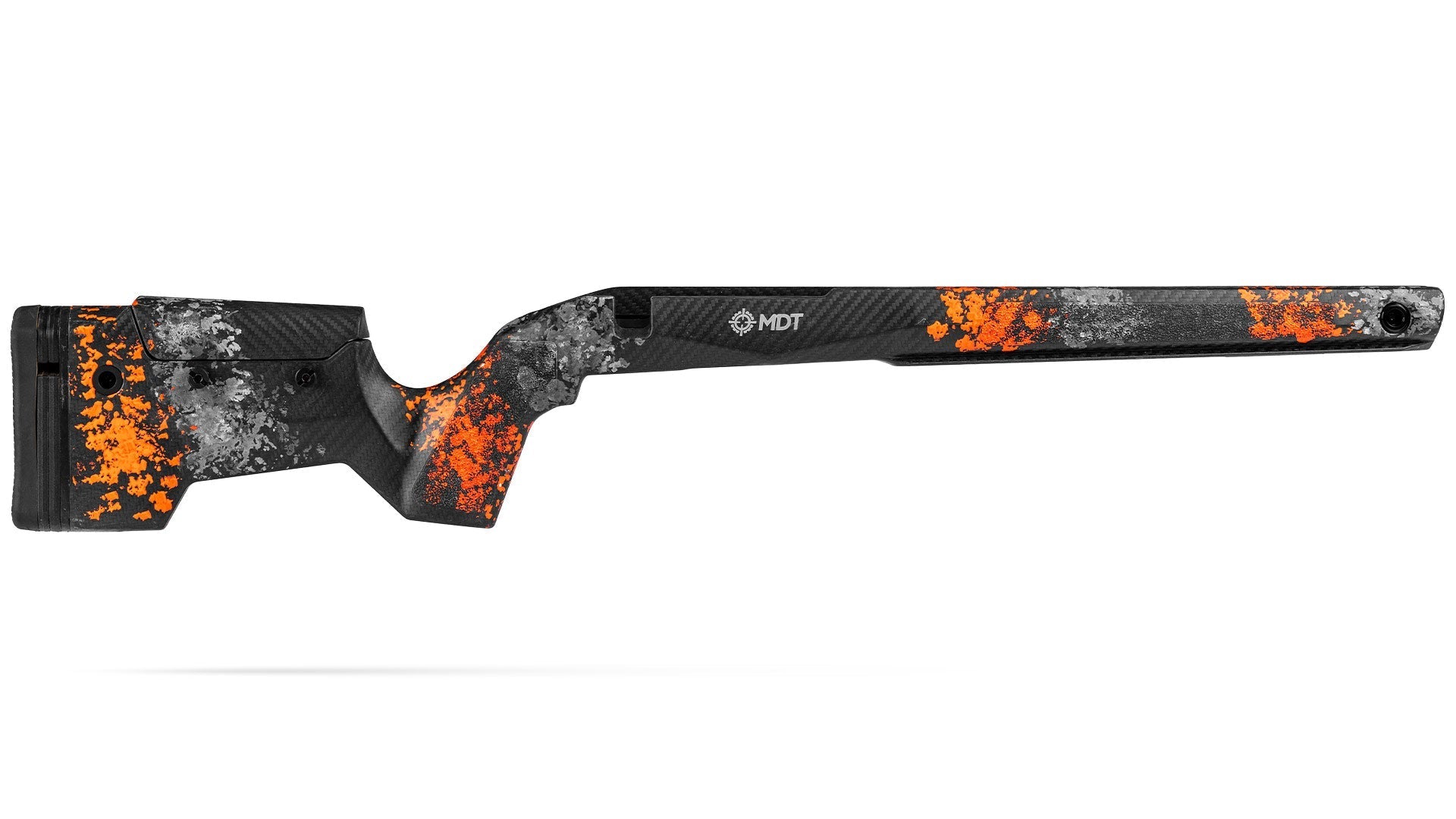MDT-CRBN Rifle Stock-Tikka T3X SA in Hunter Blaze