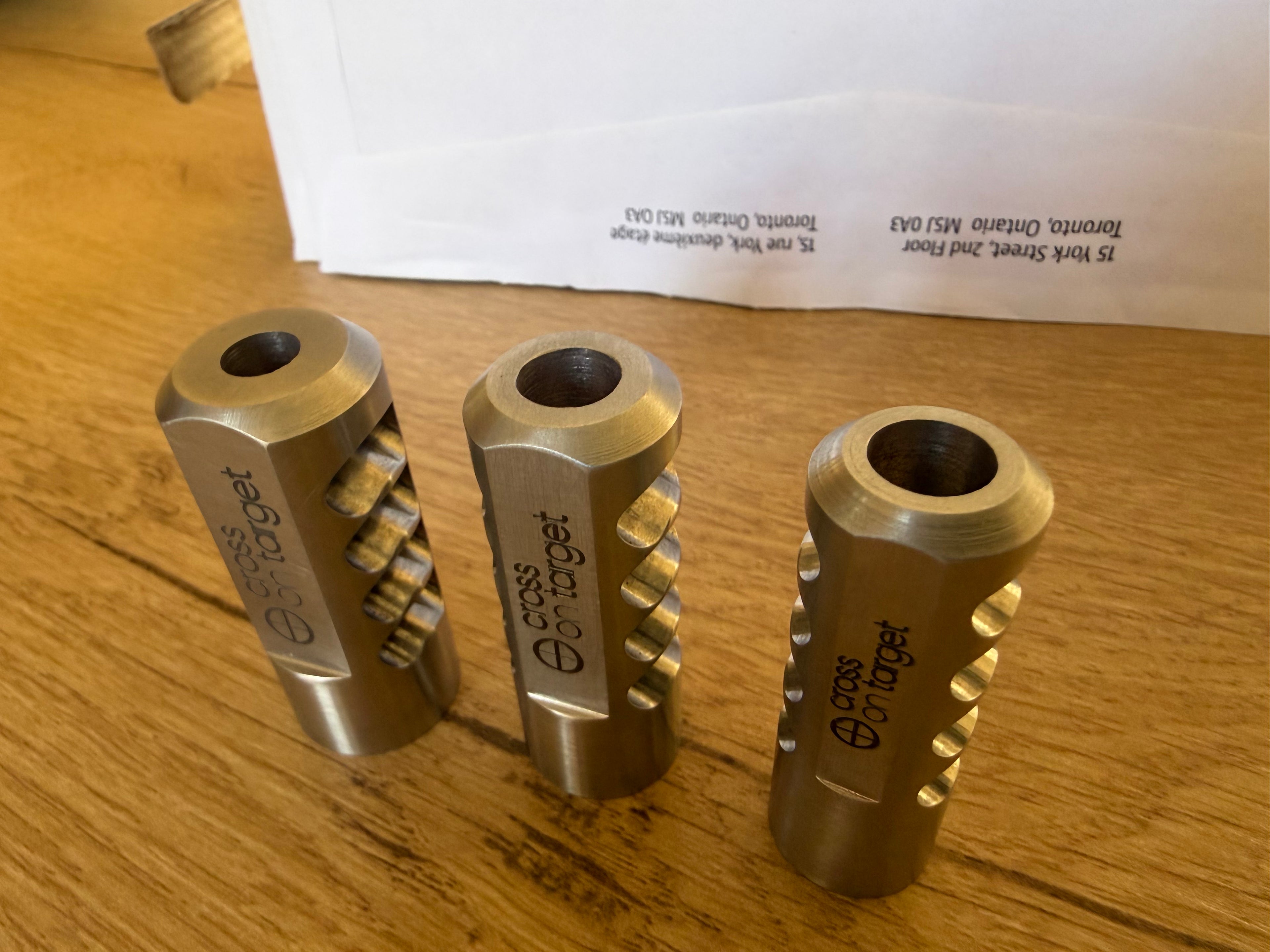 Muzzle brake by Cross on Target